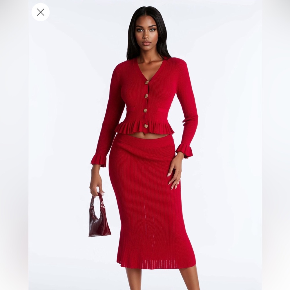 Skirt and top set